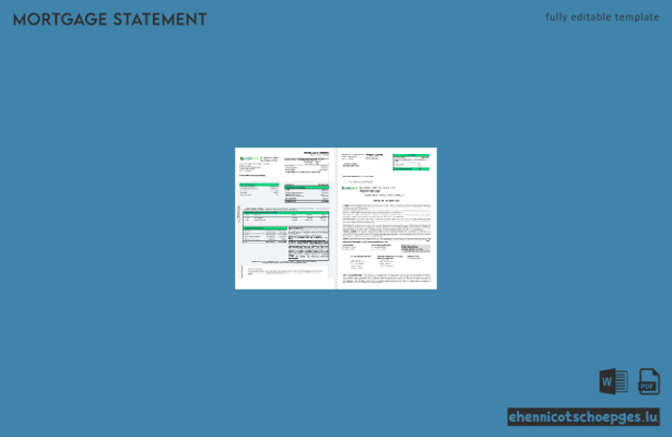Ukrainischer OTP-Bankhypothekenauszug im Word- und PDF-Format 1-2 Beispielvorschau